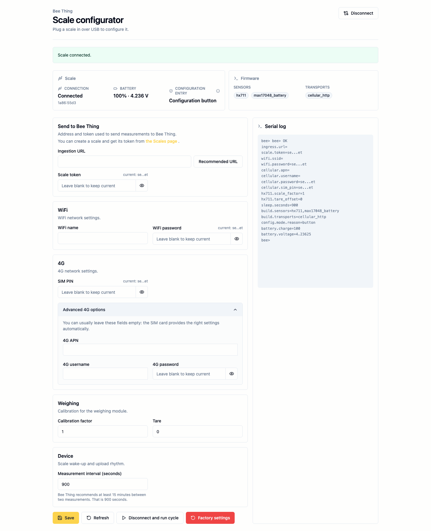Connected configurator